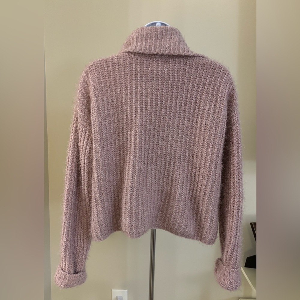 Hippie Rose Women's Turtleneck Sweater - Mauve - Picture 3 of 4